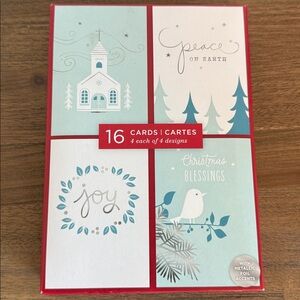 Image Arts Boxed Christmas Cards Assortment (4 Designs,16Cards w/Envelopes),New